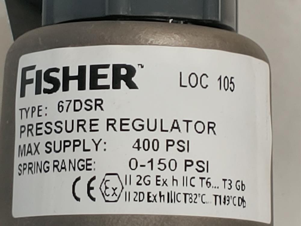 Fisher 67D Series Pressure Regulator Type 67DSR