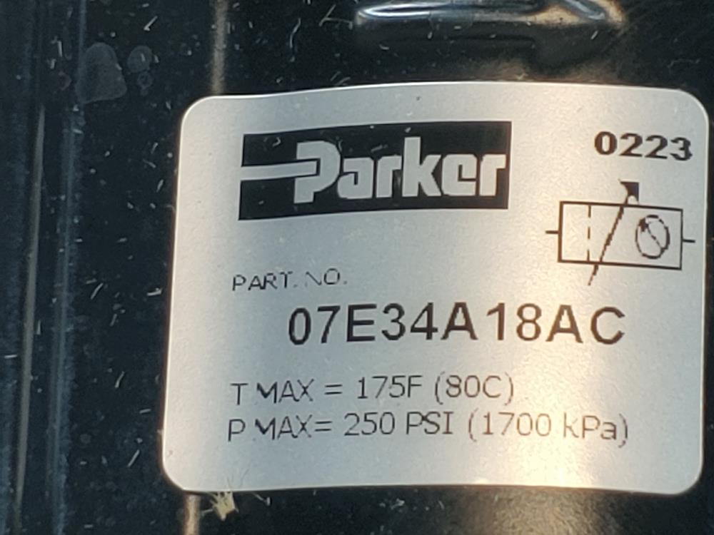 Parker 1/2" NPT Filter/Regulator 07E34A18AC