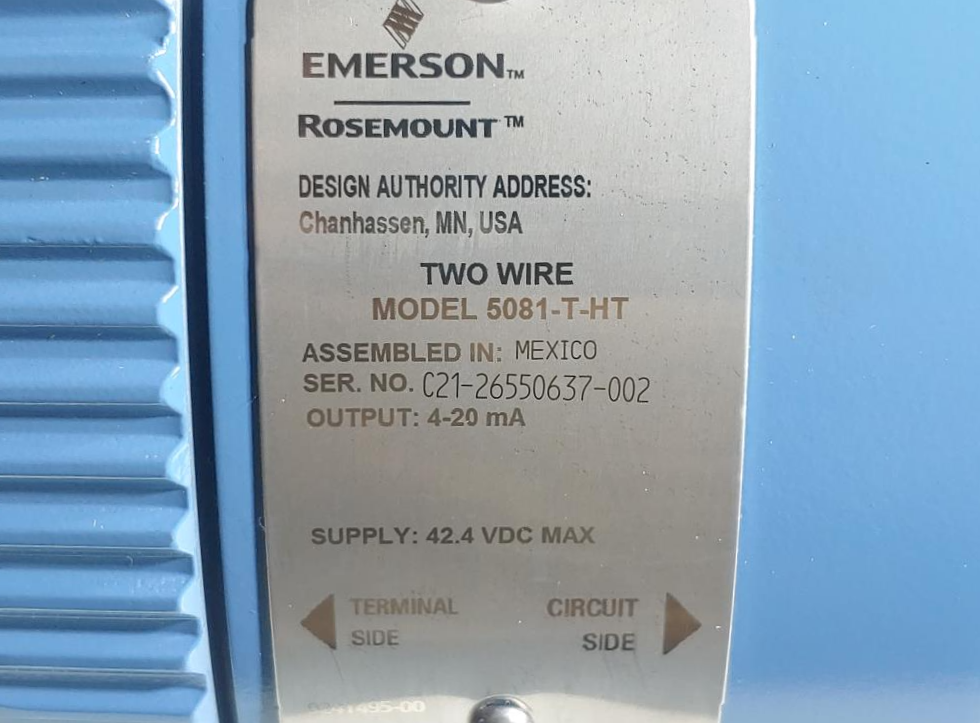 Rosemount Analytical Two-Wire Transmitter 5081-T-HT w/ Remote