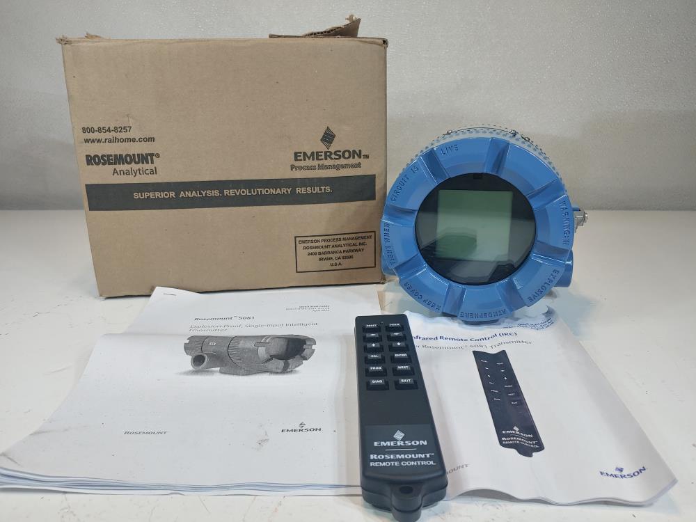 Rosemount Analytical Two-Wire Transmitter 5081-T-HT w/ Remote