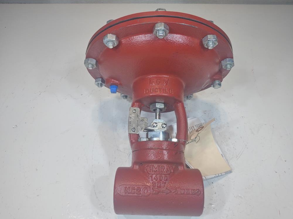 Kimray 1" NPT Stem-Guided Non-Balanced High Press. Control Valve 1400 SMT PO/VIT