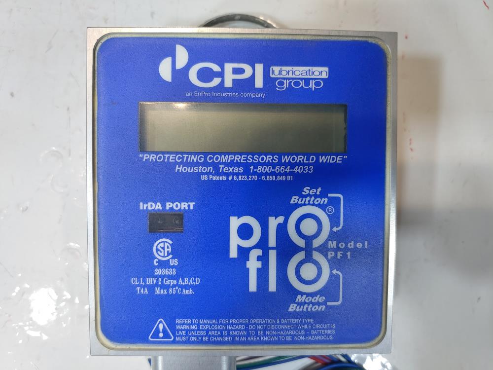 CPI Lubrication PFI Proflo Compressor Monitor