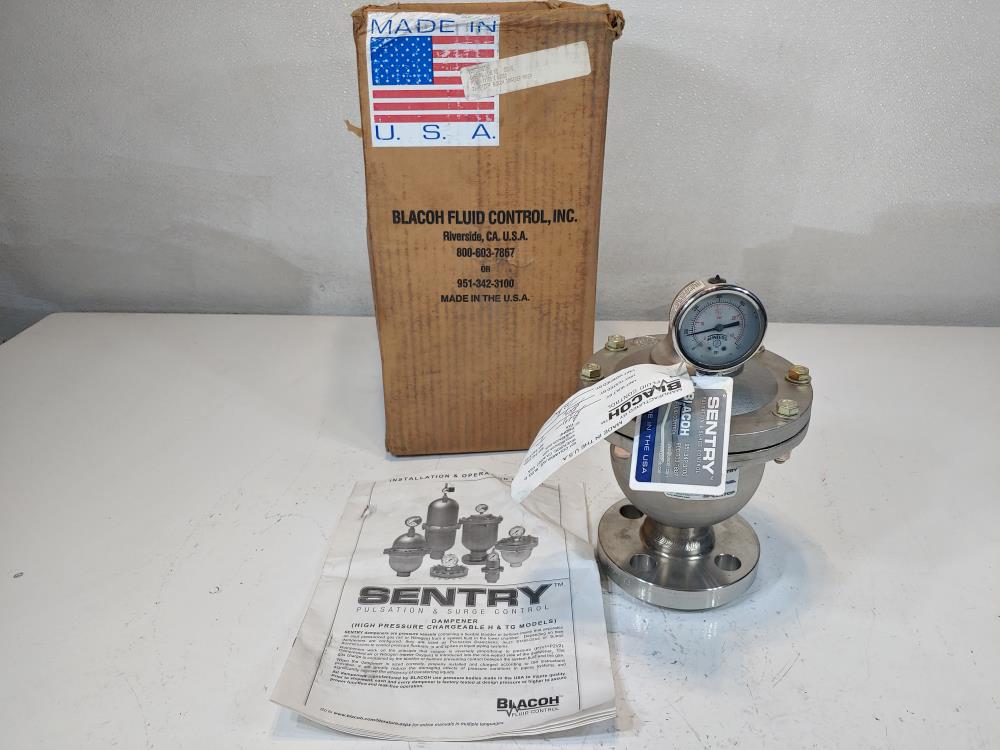 Sentry (BLACOH) Stainless Flanged Pulsation Dampener 1" 400/600#  H3120TF