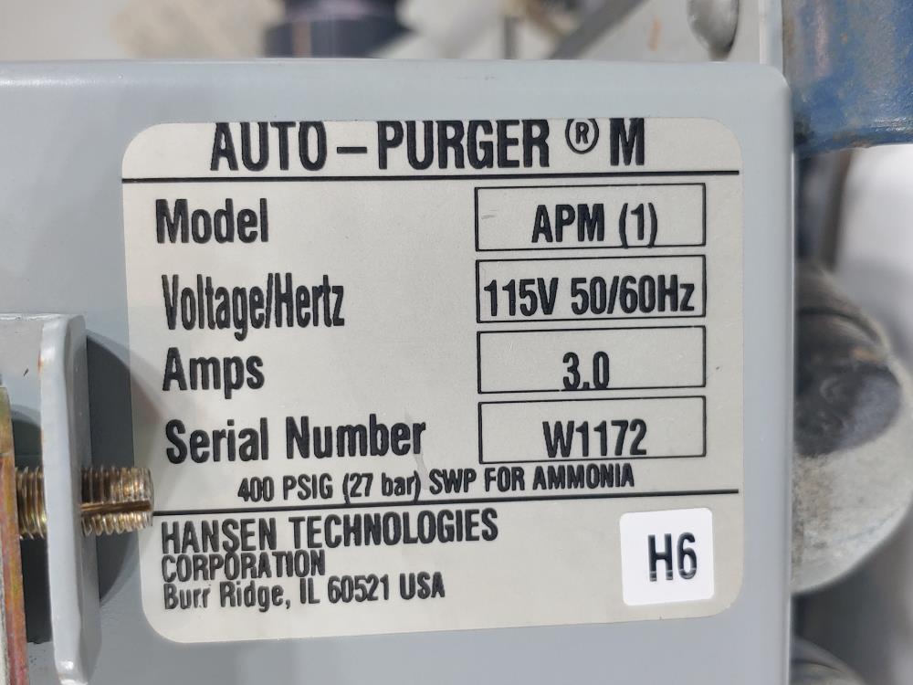 Hansen  Auto- Purger M  - Model: APM (1)