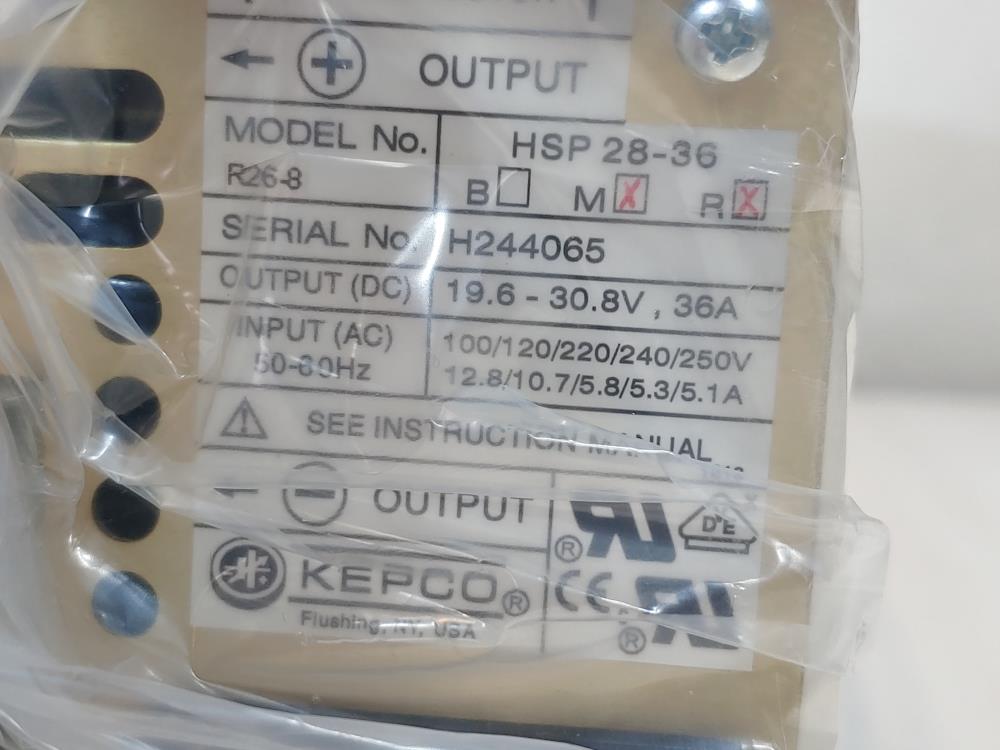 Kepco Power Supply HSP 28-36 MR, 19.6 - 30.8V, 36A