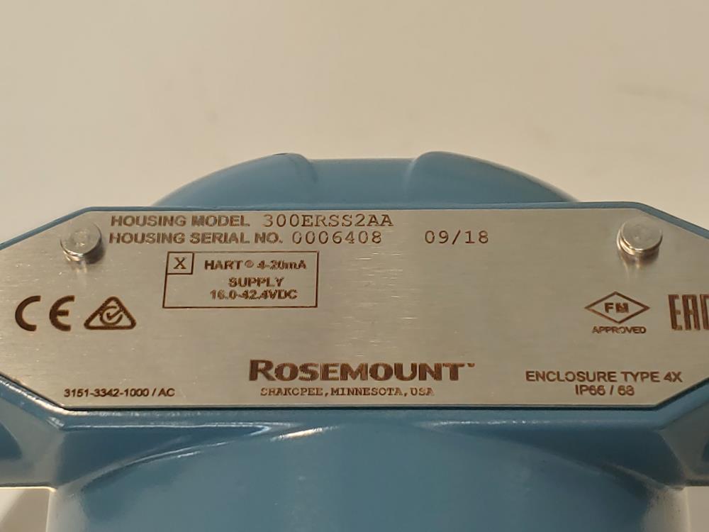 Rosemount 3051 Pressure Transmitter 3051SAL1ST2AA2A1000DFF92DB00SN