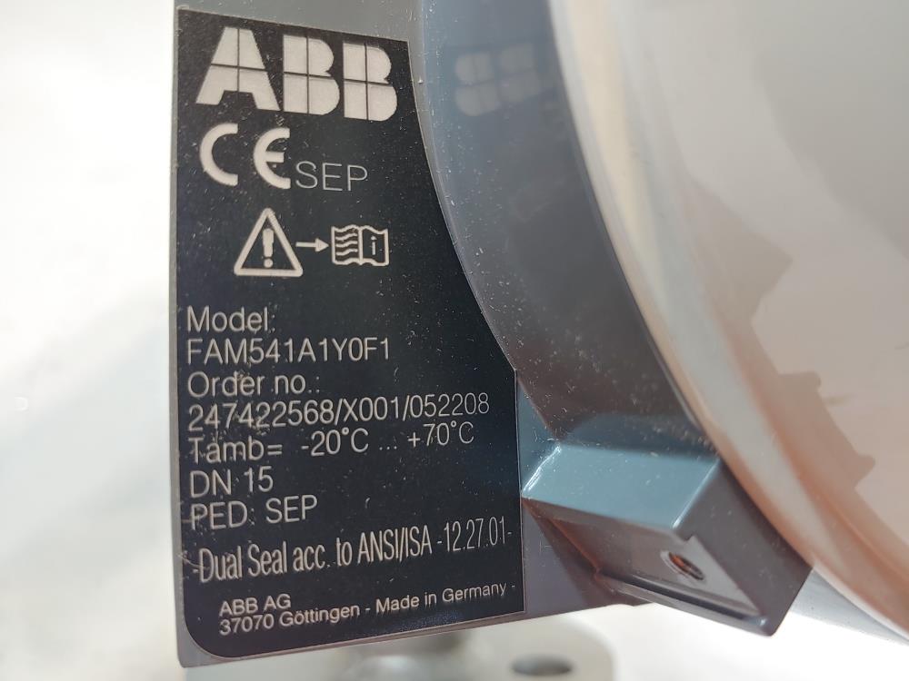 ABB Variable Area Flow Meter Model#: FAM541A1Y0F1