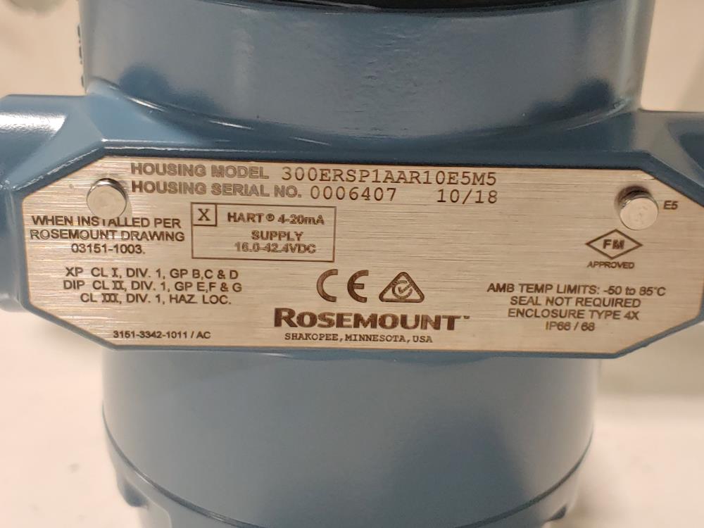 Rosemount 3051 Smart Family SuperModule Transmitter 3051SAL1PT2AA1A1000DF