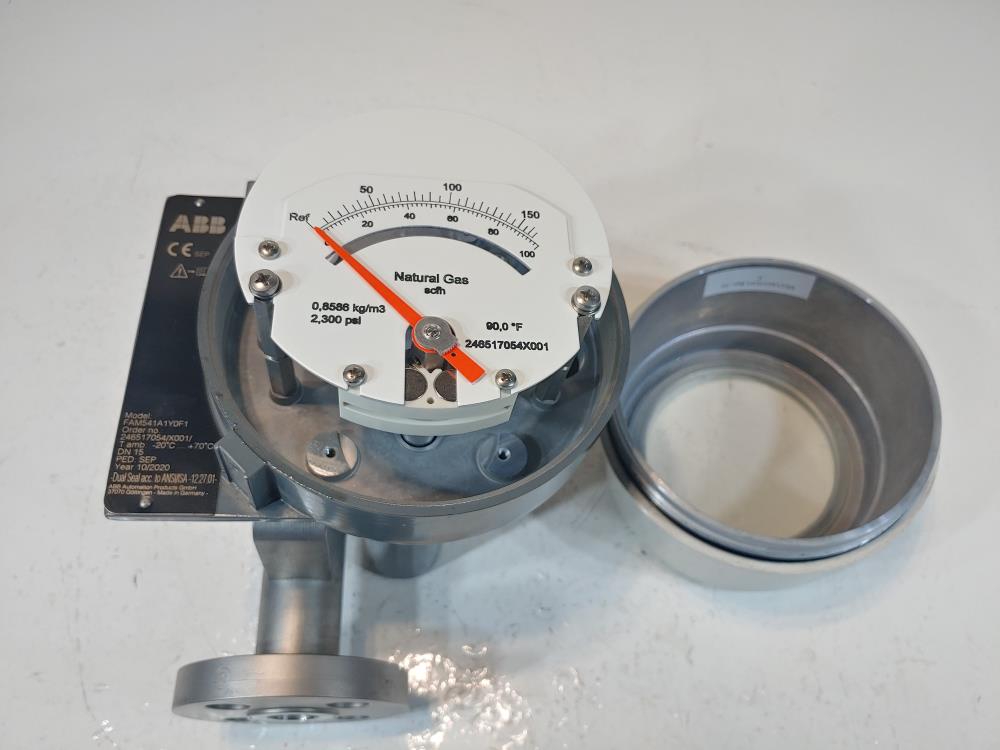 ABB Metal Cone Variable Area Flowmeter Model#: FAM541A1Y0F1 ( Natural Gas )