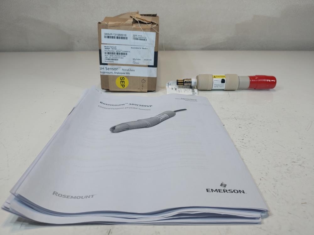 Rosemount Analytical pH/ORP Sensor Model#: 389VP-10-54