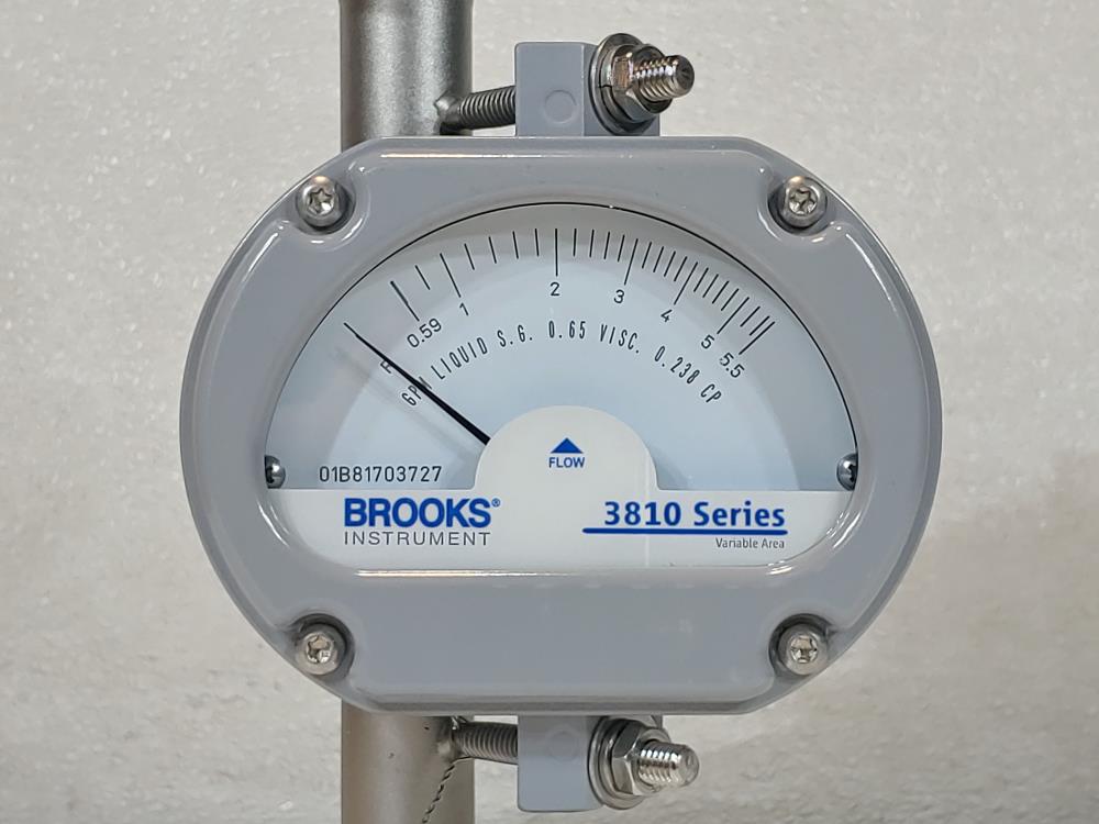 Brooks 1"  300# Flanged Metal Tube Variable Area Flowmeter 3809GAC08DGAB1A00000