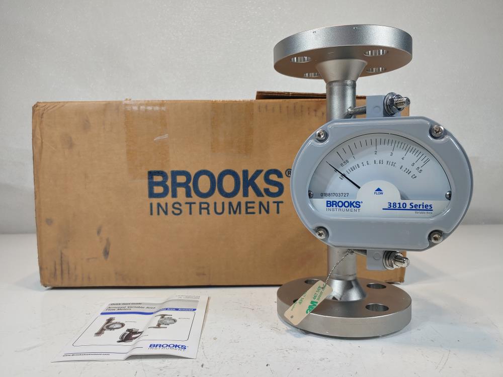 Brooks 1"  300# Flanged Metal Tube Variable Area Flowmeter 3809GAC08DGAB1A00000