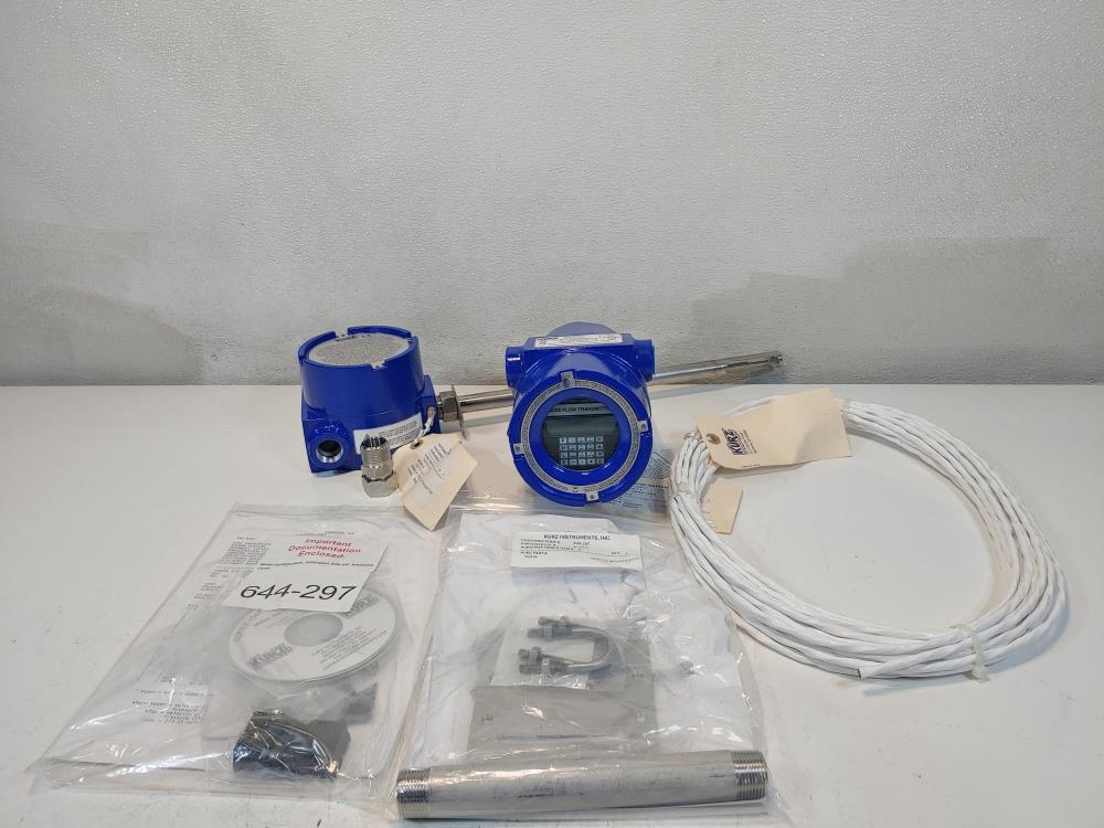 KURZ Flow Meter 454FTB-12-HT with Mass Flow Transmitter