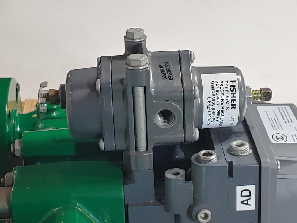 Fisher EZ 1" 300# Actuated Control Valve Type 667 w/ Fieldvue Positioner DVC6200