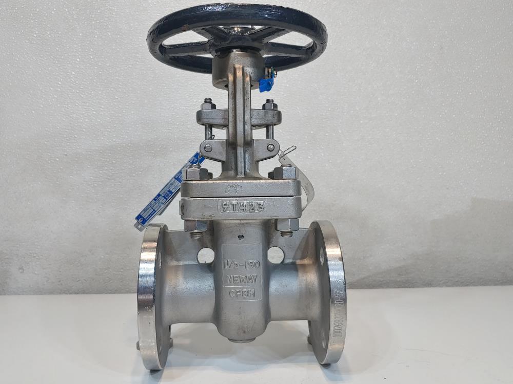 Neway 1-1/2" 150# CF8M Gate Valve 15GDC1RG10-TFE