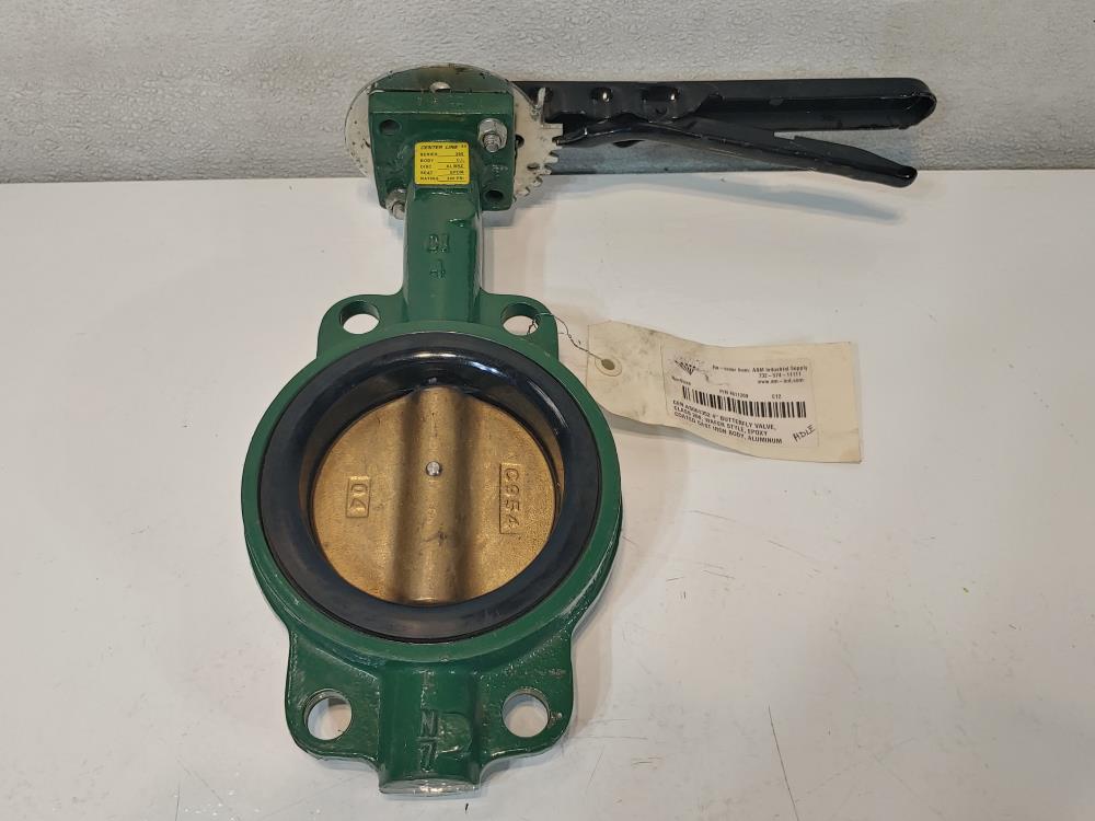 Centerline 4" 200# Series 200 Wafer Butterfly Valve DI/Bronze 
