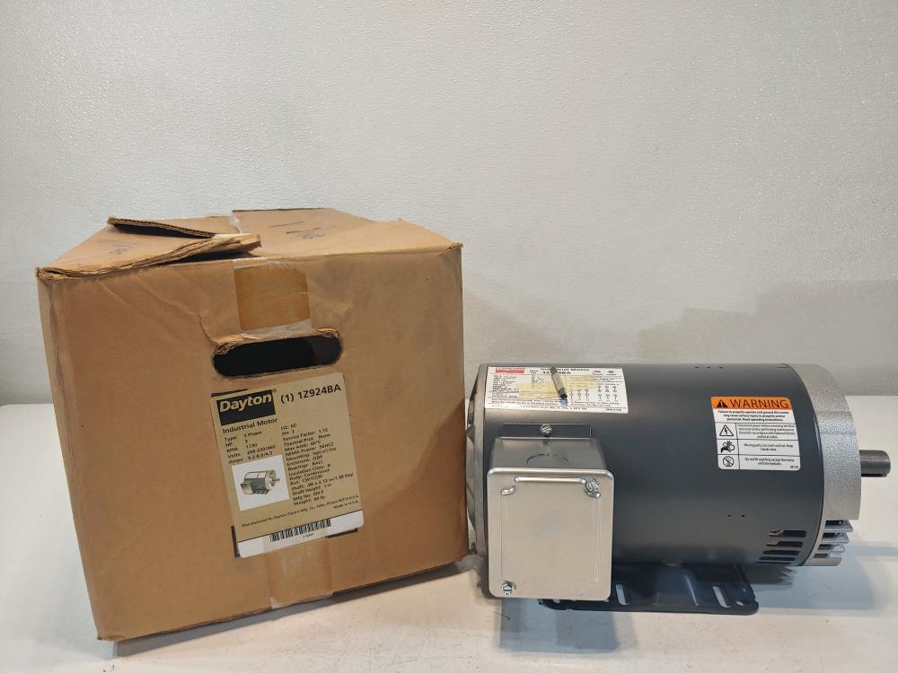 Dayton Industrial 3 HP Electric Motor 1Z924BA