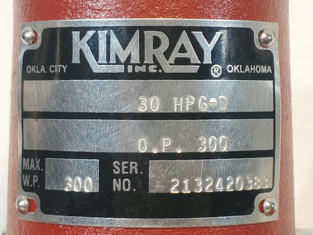 Kimray 1/4" High Pressure Pilot DI 30HPG-D Valve