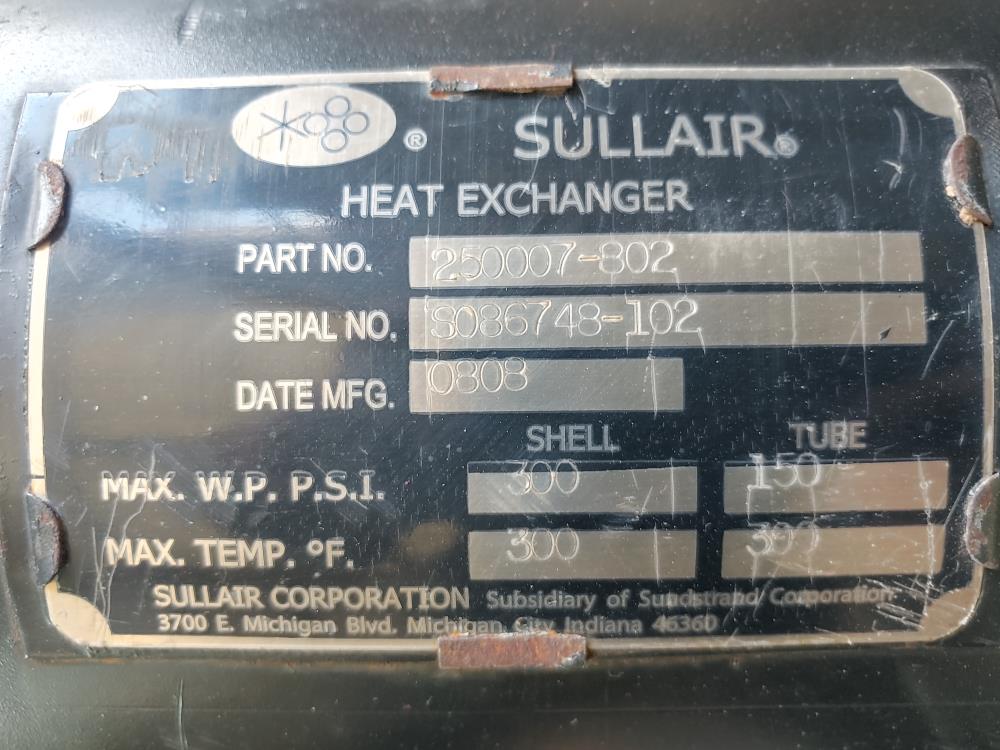 Sullair Heat Exchanger  Part#: 25007-802