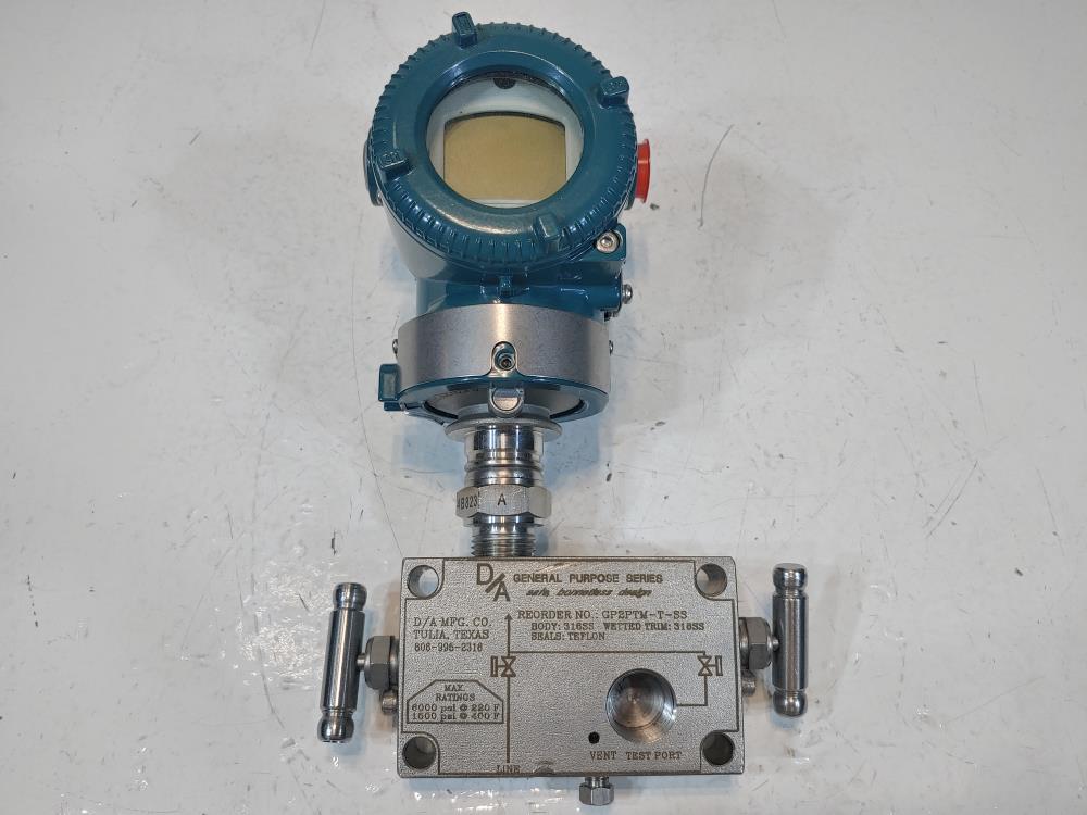 YOKOGAWA  S1 DP Harp Transmitter Model: EJX630A w/ Manifold