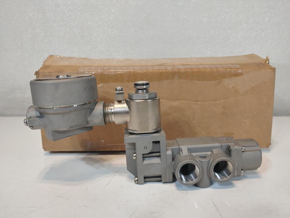 Versa VGS-3522-316-D14-XNWS-D024 SST Solenoid Valve  w/ P-1102-27V-VJBT 