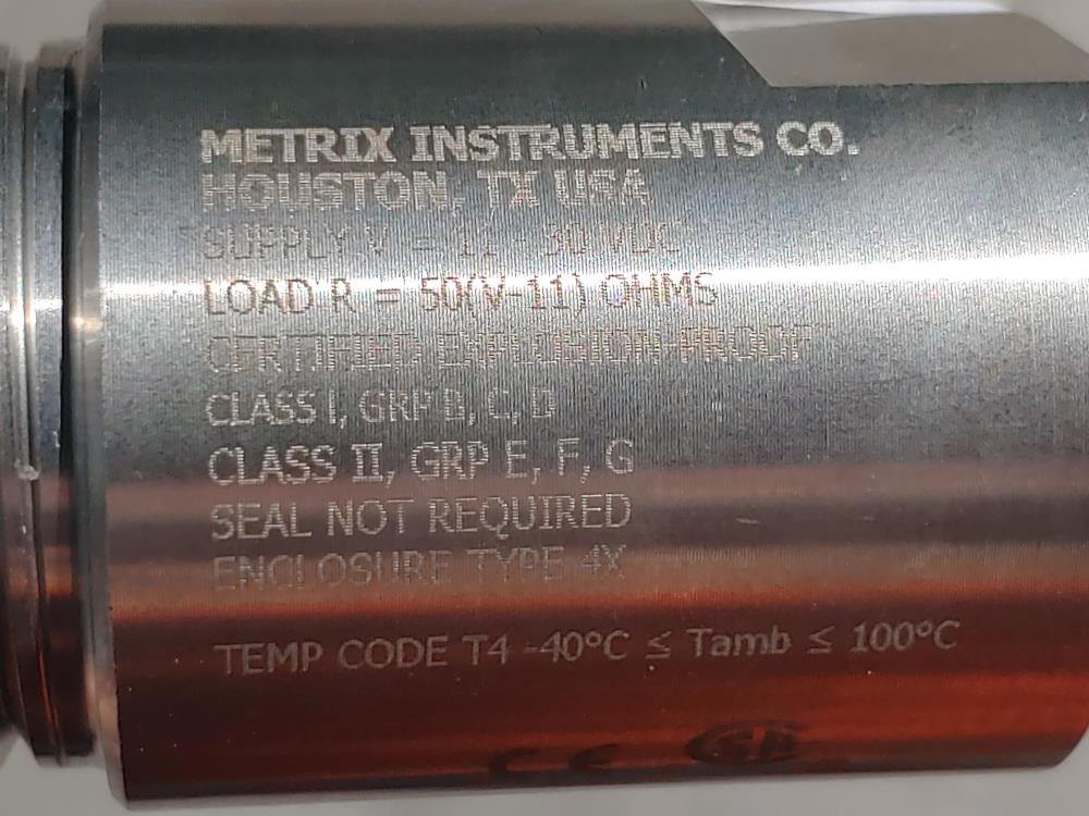 Metrix Seismic Vibration Transmitter Model: ST5484E-121-0120-00