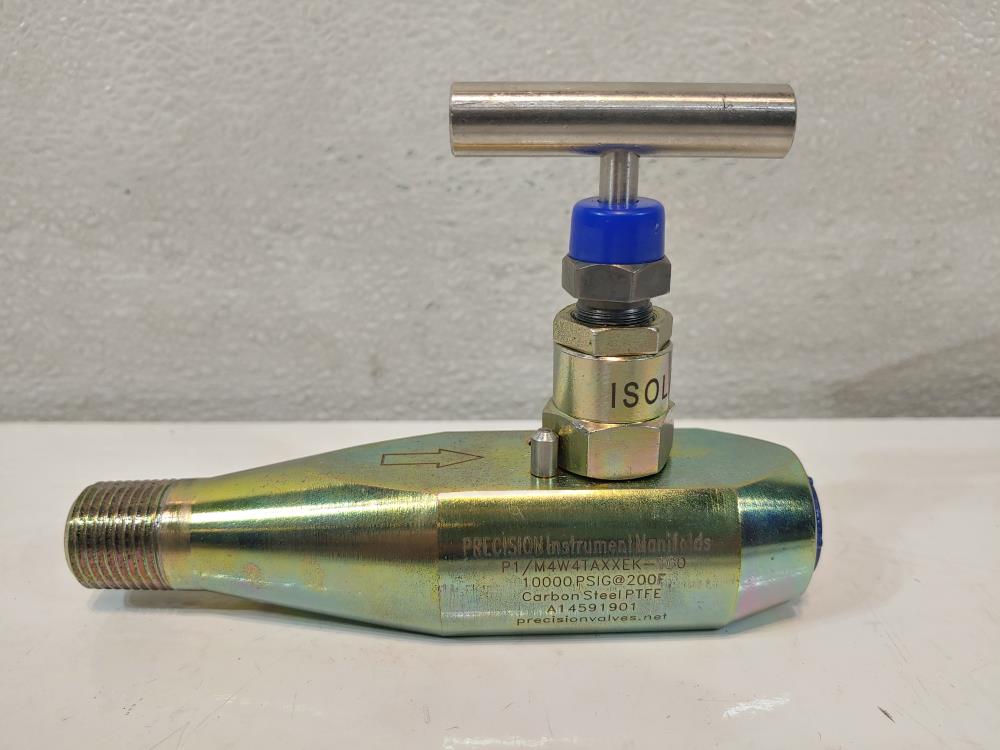 Precision Instruments 1/2" NPT CS Manifold Valve P1/M4W4TAXXEK-100