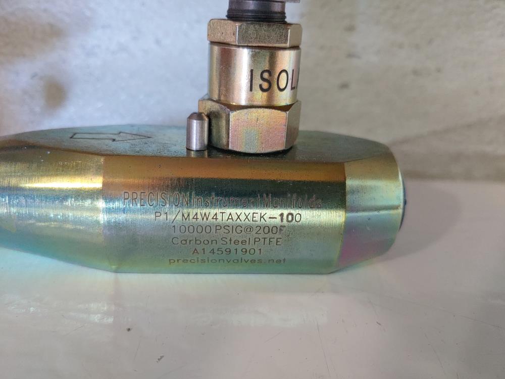 Precision Instruments 1/2" NPT CS Manifold Valve P1/M4W4TAXXEK-100