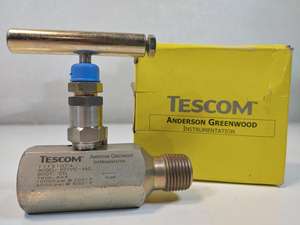 Anderson Greenwood Tescom H71VIC-44Q Needle Valve  (Lot of 5)