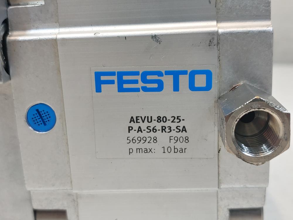 Festo AEVU-80-25-P-A-S6-R3-SA Compact Cylinder