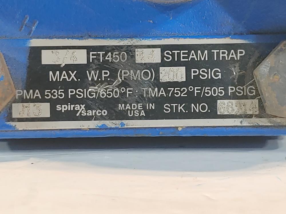 Spirax Sarco 3/4" Steam Trap FT450-14