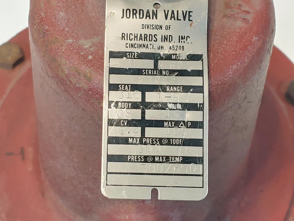 Jordan 1" Sliding Gate Pressure Regulator Model# 60