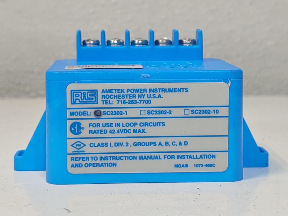 Ametek Power Instruments Signal Loop Isolator SC2302-1