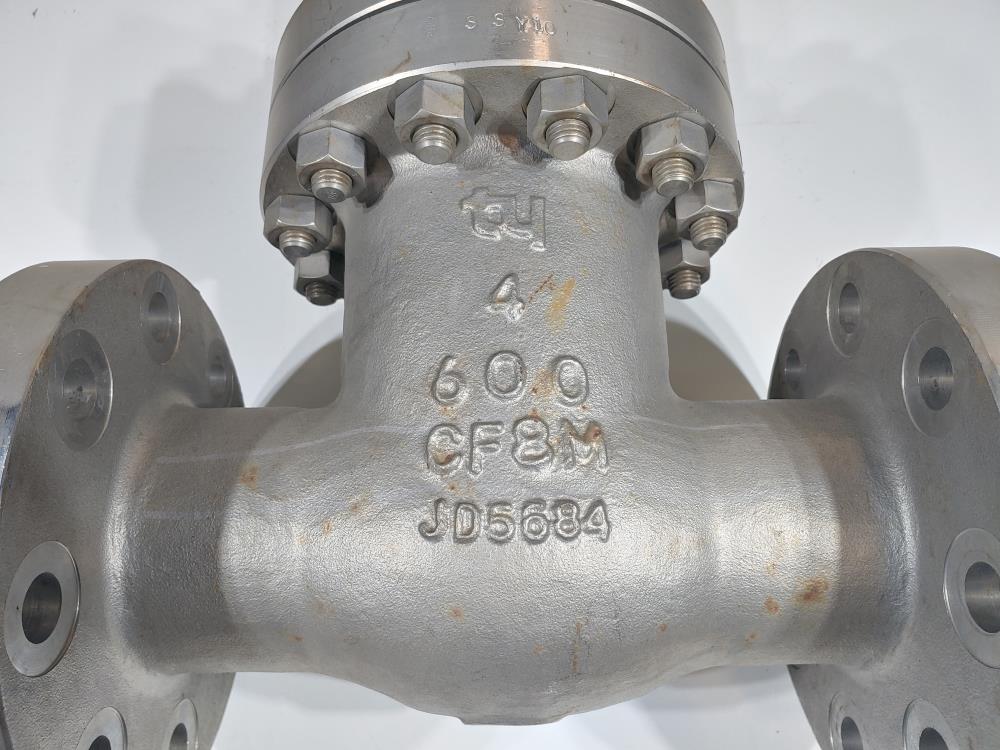 TY 4" 600# CF8M Gate Valve FIG: 301RF0912