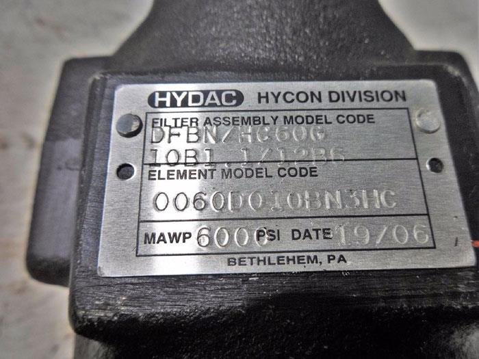 HYDAC HYDRAULIC PRESSURE FILTER DFBN/HC60G10B1.1/12B6