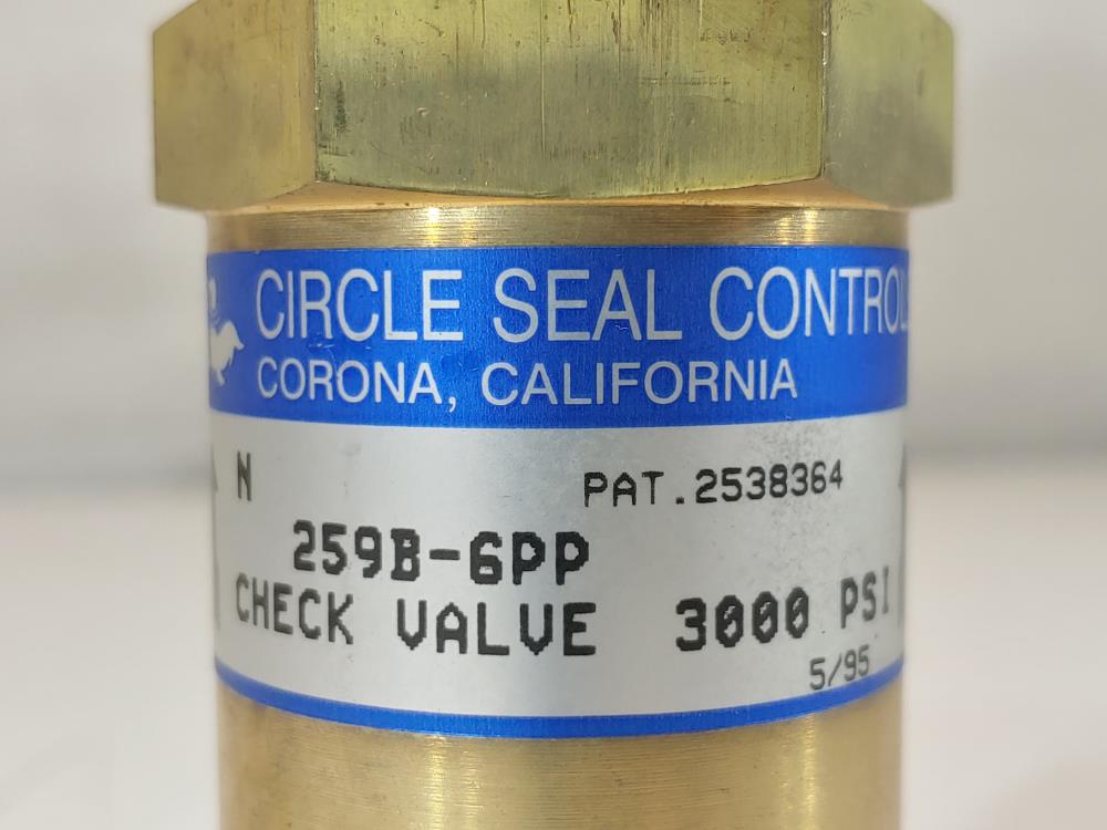 Circle Seal 3/4" Check Valve  259B-6PP