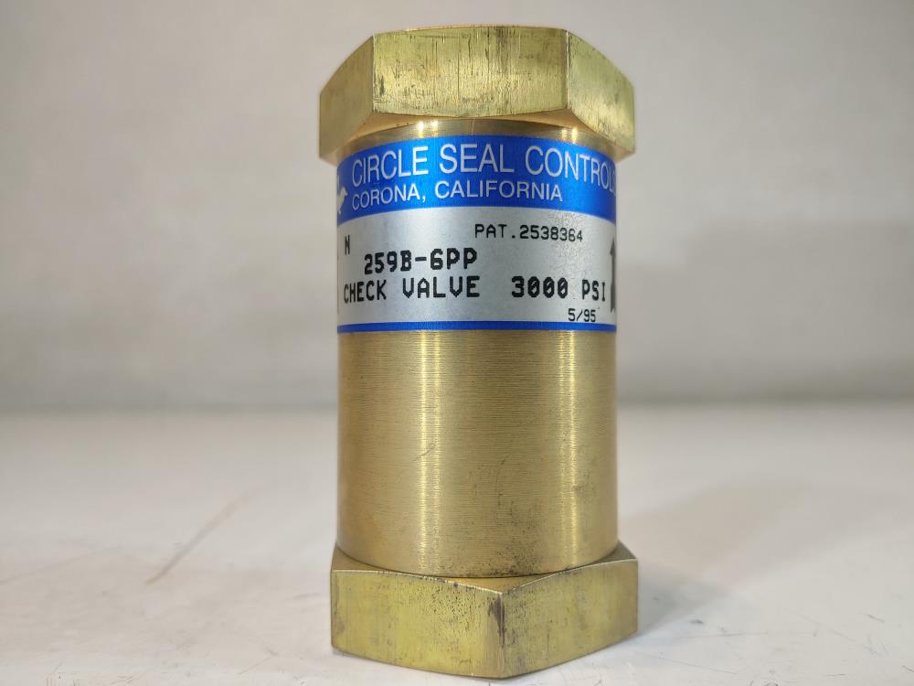 Circle Seal 3/4" Check Valve  259B-6PP