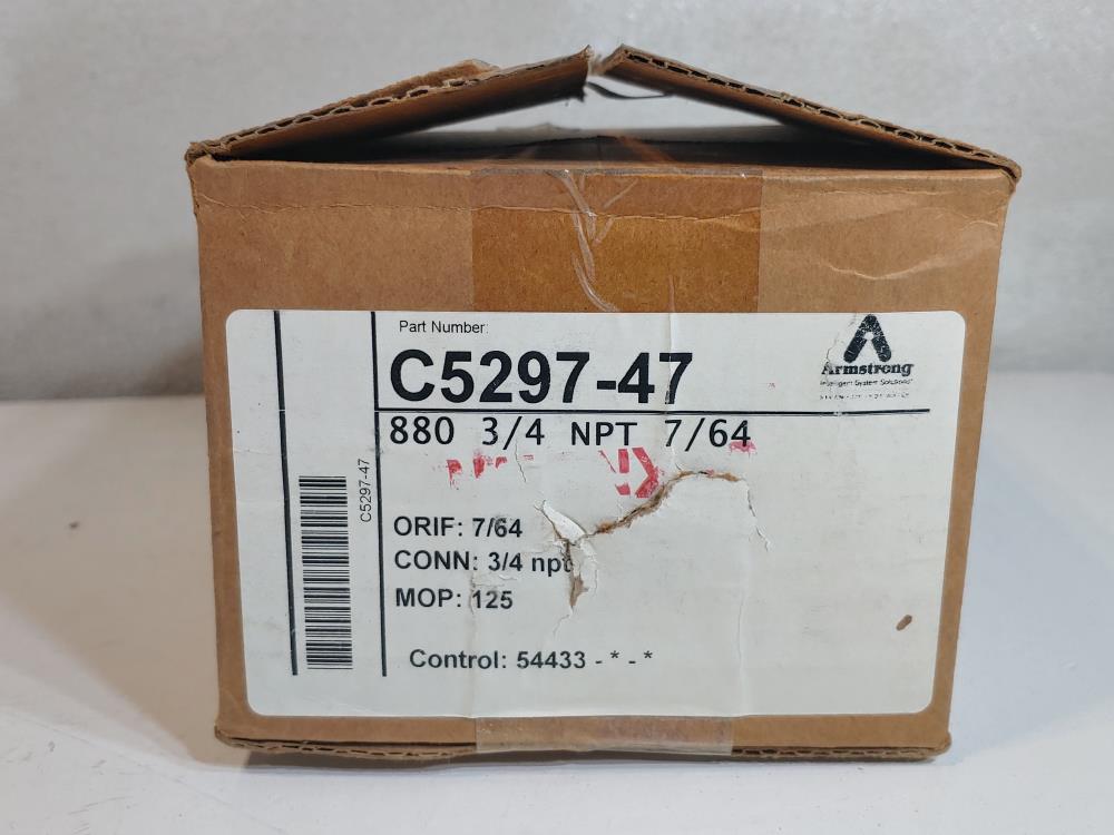 Armstrong 880 Inverted Bucket Steam Trap, 3/4" NPT, Part C5297-47