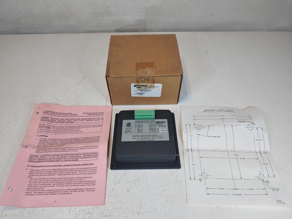 Altronic CPU-95 Display Module