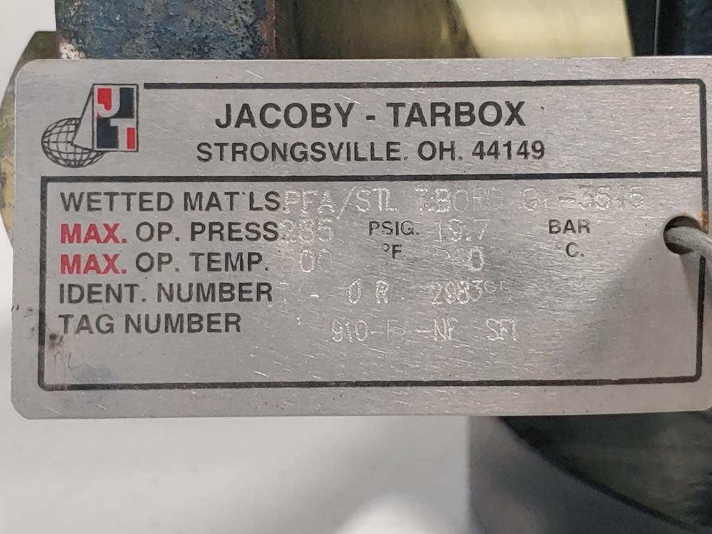 Jacoby Tarbox 8" 300# Plain Flanged WCB Sight Flow Indicator  T7A 30 RC 298395