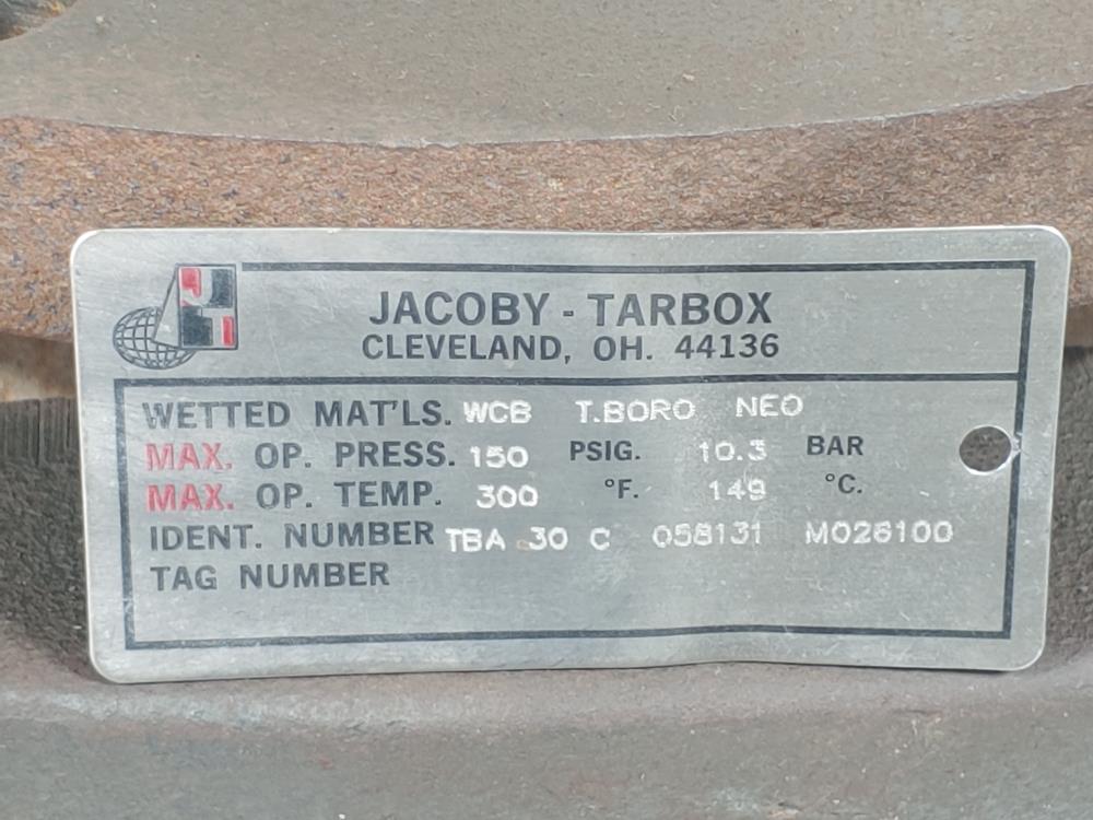 Jacoby Tarbox 8" 300# Flapper Flanged WCB Sight Flow Indicator TBA 30 C 058131 