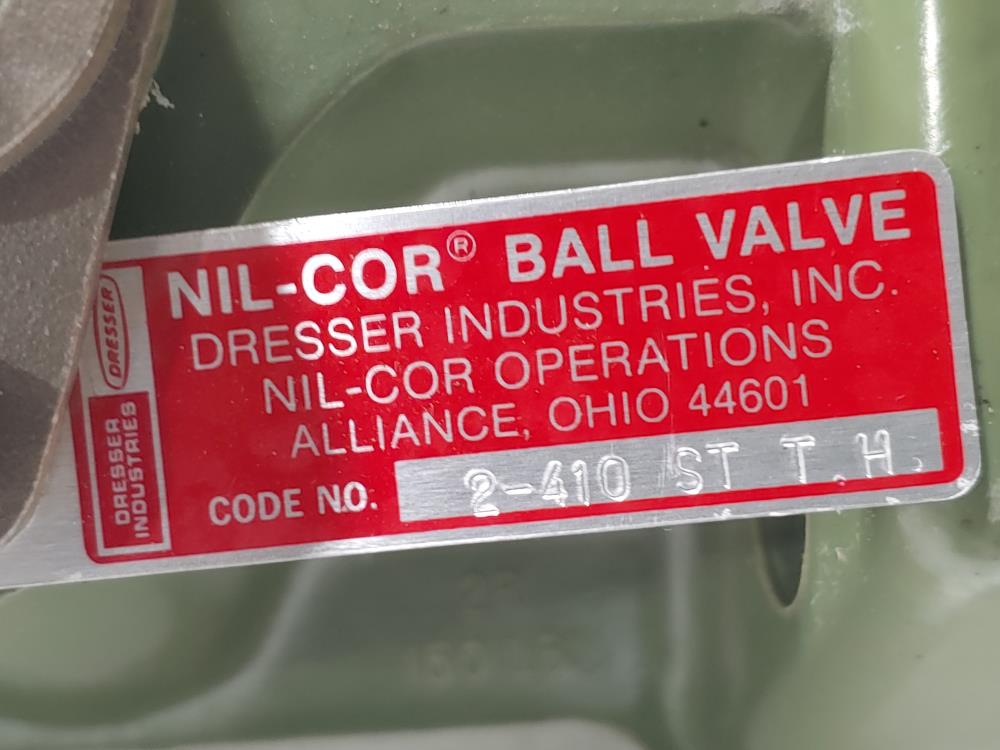 Nil-Cor 2" 150# Fiberglass Ball Valve, Code 2-410 ST T.H.