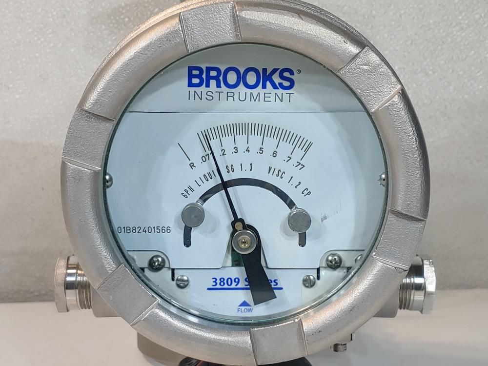 Brooks 1/2" 150# 3809G Series Metal Tube Variable Area Flowmeter