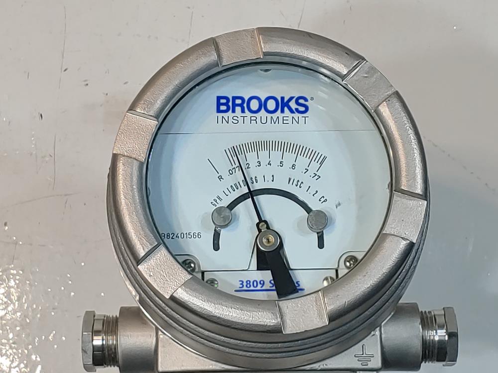 Brooks 1/2" 150# 3809G Series Metal Tube Variable Area Flowmeter