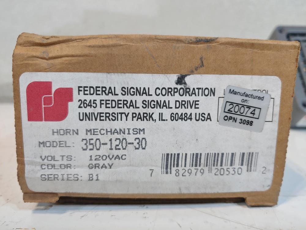 Federal Signal Vibratone Horn 350-120-30 Series B1