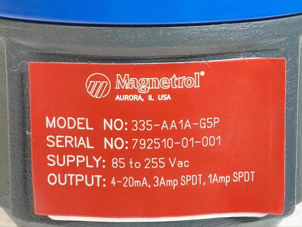 Magnetrol Level Volume Flow Transmitter 335-AA1A-G5P