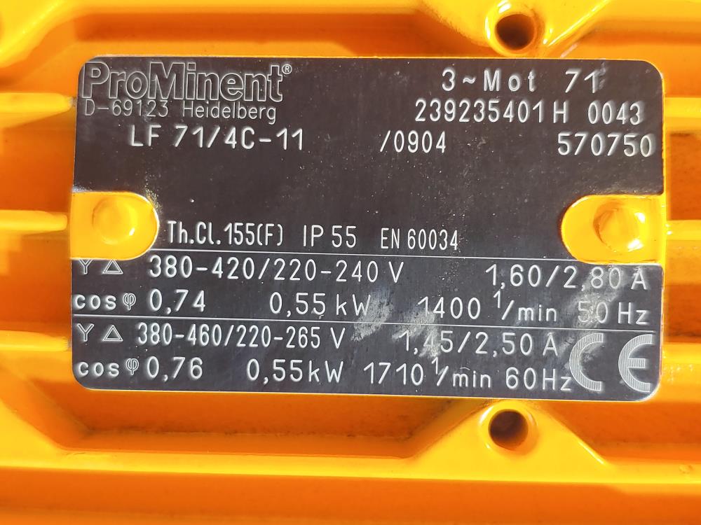 Prominent Diaphragm Motor- Driven Metering Pump Type: S3CB