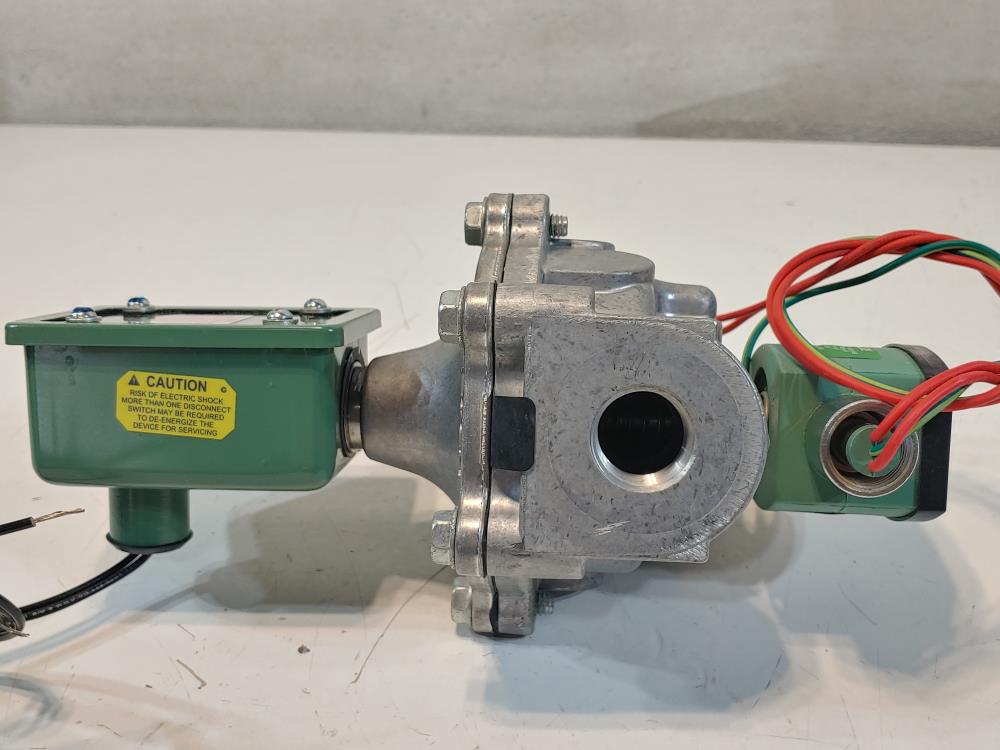 Asco 8214G038C  3/4" 2-Way N/O Gas Vent Solenoid Valve