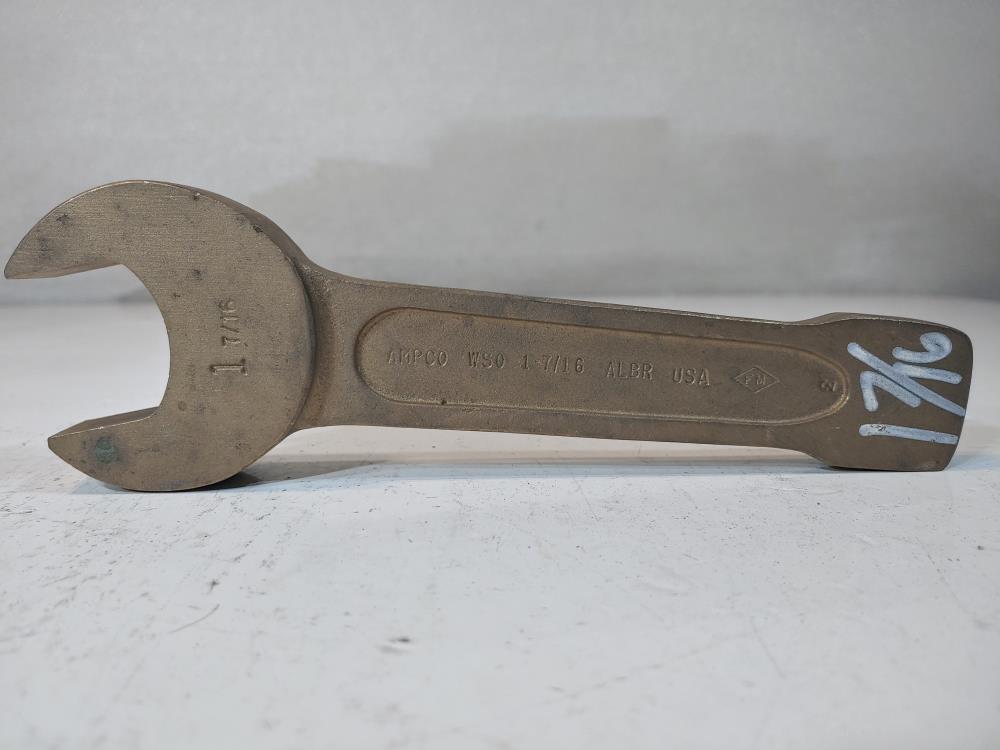 Ampco 1- 7/16" Open End Aluminum / Bronze Non Sparking Wrench 