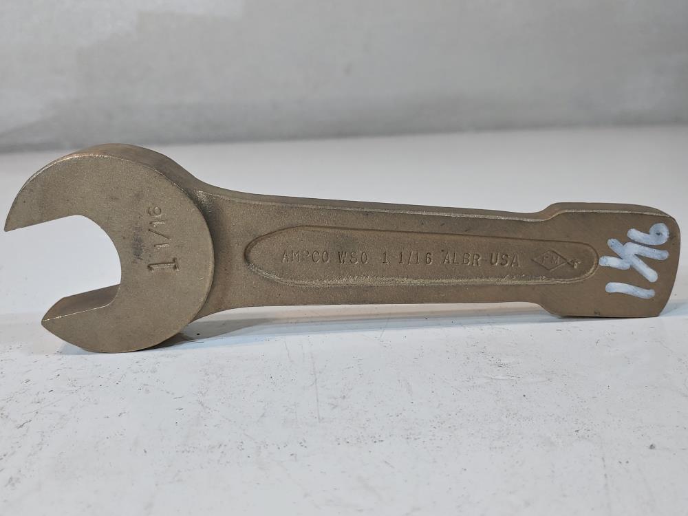 Ampco 1-1/16" Aluminum/Bronze Open End Wrench